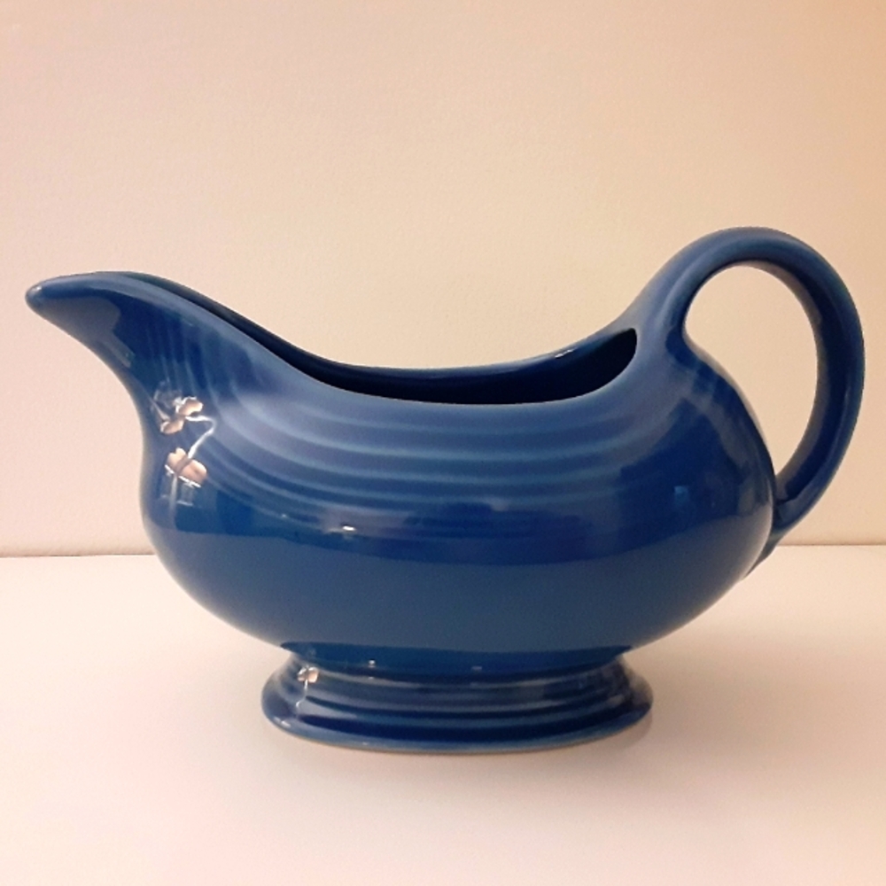 Fiesta Sauce Pitcher ( Gravy Boat ) in Blue